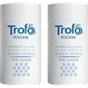 Trofo5 Deodorante in Polvere ad Azione Adsorbente Cutaneo Antiodore, Adatto per Ascelle, Pieghe cutanee, Zona Intima, Piedi, Contro Sfregamento, Attrito e Sudorazione (2 Confezioni da 50g Cad)