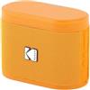 KODAK SOUNDBRIX - Altoparlante portatile senza fili, connessione fino a 100 altoparlanti, dock magnetico e suono potente 5 W, 3 H, colore arancione