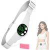 AMZBOSS Fascia Riscaldante Dolori Mestruali - 3 Temperature & 3 Modalità di Vibrazione, Period Relief, Comfort in Ufficio, Regalo per Donne(Bianco)