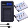 DuraPro - Batteria da 1500 mAh EN-EL12 EN EL12 + caricabatteria USB LCD per fotocamera digitale Nikon Coolpix P300 P310 P330 S630 S640 S800c S1200pj S6000 S6100 S6150