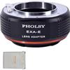 PHOLSY Manuale Adattatore per Lente: Compatibile con Obiettivi Exakta (NON Compatibile con Topcon) e Corpo Fotocamera Sony E (NEX), Exakta su E