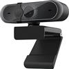 Combrite Webcam 1080P con microfono, controllo software e copertura della privacy, telecamera USB per computer Web, Plug and Play, per zoom/Skype/Teams, conferenze e videochiamate