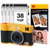 KODAK Mini Shot 2 Era Regalo di Natale 4PASS 2-in-1 Fotocamera Istantanea & Stampante Fotografica (Fotocamera Istantanea + 8 Fogli inclusi + Pacchetto con 30 Fogli, Giallo)