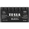 Tesla Batterie AAA BLACK+ Alkaine Plus Extra Energy Batterie SHRINK FOIL 24pcs Value Pack