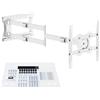 XTRARM TiTon 120 cm, supporto TV a parete, girevole, ruotabile, 40kg, VESA max.400x400mm bianco