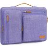 MOSISO 13,3 pollici Custodia Laptop, 13-13.3 pollici Custodia PC Compatibile con MacBook Air/Pro 13/Pro 14, HP Dell Acer ASUS, Lato Aperto Borsa con 4 Cerniera Tasche&Maniglia, Viola