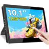 Magedok 10,1 pollici monitor touchscreen, IPS 1280×800, monitor secondario compatto USB-C, touch 10 punti, HDMI, VESA, altoparlanti dual, mini monitor per laptop/PC/Raspberry Pi/stampante 3D