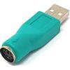 System-S Adattatore USB 2.0 tipo A maschio a PS/2 maschio PS2 cavo in turchese