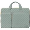 MOSISO 16 pollici Custodia Laptop, 15-15,6 pollici Borsa PC Compatibile con MacBook Pro 16, HP Acer Dell Lenovo ASUS, Piazza Trapuntato Borsa con 2 Tasche e Maniglia e Cintura, Verde Antico