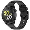 GIOPUEY Cinturini Compatibile con COROS Pace PRO/Pace 3/Apex PRO/2 Pro/46MM, Morbido Silicone Cinturino [Resistente all'Usura] [Traspirante] - Black