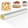 AFASOES Fogli Acetato per Pasticceria,Nastro Acetato per Torte,Strisce Acetato Per Dolci da 30cm x 10M,Pellicola per Torta in Foglio di Plastica per Mousse, Cioccolato, Dessert, Decorazioni