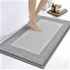 DOMUSTEX Tappetino da Bagno 60 x 90 cm, Antiscivolo, Lavabile, per Doccia, Vasca e Pavimento