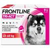 FRONTLINE Triact, 9 Pipette, Cane XL (40-60 kg), Antiparassitario per Cani e Cuccioli di Lunga Durata, Protegge il Cane da Pulci, Zecche, Zanzare, Pappataci e Leishmaniosi, Antipulci 9 Pipette