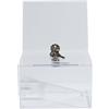 Exacompta - Rif. 89358D - Cartone con 2 urne chiusibili a chiave con coperchio, per banconote, votazioni, scatola per idee, regali, con poster A6, dimensioni: prof 15 x 14 x 21,5 cm