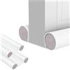 MAGIC SELECT 2x Paraspifferi Sottoporta e Finestre da 80 a 90 cm, Doppia Guarnizione in Similpelle, Regolabile tra 32 e 94 cm. Isolamento Acustico, Riduzione Freddo/Calore, Antivento, Luce, Polvere, Insetti.