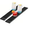 Generico 2 Pezzi Tappetino Bar in PVC 60×8 cm - Tappetini Antiscivolo Professionali per Barman, Tappetino da Banco Bar Antiversamento in Gomma Nera per Cocktail, Casa, Ristorante o KTV