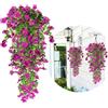 Artifolia 4 Pezzi Fiori Artificiali da Esterno, Finti Cadente Finta Pianta Resistenti ai Raggi UV plastica, Artificiali Seta Fiori uso interno che esterno per Nozze Arco Casa Giardino Hotel Decorazione-Viola
