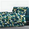 Riad Arredo Set Copripiumino 100% Cotone Morbido Mano Delicata - Parure Sacco Piumino con Federe Made in Italy (Kuad Akua,Piazza E Mezzo 200x250 cm + 1 Federa 52x82)