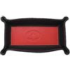 FrasiBags Svuotatasche Design Moderno in Vera Pelle Made in Italy, Vassoio Portaoggetti Ingresso, Svuota Tasche da Ingresso Organizer Scrivania Rettangolare Piccolo (Rosso)