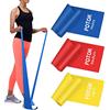 Potok Bande Elastiche Fitness, Potok elastico fitness (3 pezzi) con 3 livelli di resistenza, è ideale per yoga, pilates, allenamento di forza e flessibilità e stretching