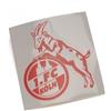 1. FC Köln Adesivo trasparente (rosso) 1. FC Köln