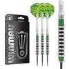 WINMAU Advance 500 Series Tungsten Green - Set di Freccette con Punta in Acciaio, 26 g, con Alette e aste, Colore: Verde