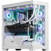 darkFlash Case Mid-tower ATX PC, Case Computer 4 Ventole PWM ARGB Preinstallate, Case PC Gaming Vetro Temperato Doppio Vista Completa, Tipo C, Supporta fino a 360 mm Radiatori ad Acqua, Bianco (DS900)