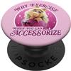 Disney Muppets Miss Piggy Accessorize Not Exercise PopSockets PopGrip Intercambiabile