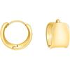 SOFIA MILANI - Orecchini da Donna in Argento 925 - Placcati in Oro - Creoli a Geometria organica - E3083