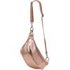 SH Leder ® Marie G528 - Maria G528 in vera pelle, unisex, per festival, viaggi, crossbody bag di medie dimensioni, 32 x 17 cm, Oro rosa, m