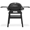 Weber Q 2200N Barbecue a Gas con Ripiani Laterali e Supporto Compatto/Ideale per terrazze e balconi, bruciatore ad Alte Prestazioni, accensione Elettronica, Nero Notte