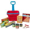 Melissa & Doug Carrellino della Spesa con Cibo Finto, Carrello Giocattolo con Ruote e Manico, Set Supermercato per Bambini con Lista Spesa, Gioco di Ruolo e Imitazione, 11 Pezzi, 3+ Anni