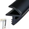ANEELV Listelli di tenuta del telaio della porta, guarnizioni interne fonoassorbenti e antiurto, adatti per scanalature da 3,3 mm e giunti da 11 mm. (10 m nero)