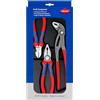 KNIPEX Assortimento Bestseller 1 x 03 02 180, 1 x 70 02 160, 1 x 87 01 250 in confezione Self-service, 00 20 09 V01