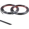 Zayejod PVC Flessibile Modanature Autoadesive Per Pareti,Striscia Decorativa Autoadesiva Peel e Stick Trim Per Piastrelle,Specchi,Soffitti,Pavimenti,Pannelli,Armadi(Nero,8mm/10M)