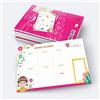 Imagicom VIVA LA VIDA Weekly Planner, planner da tavolo con griglia settimanale, 54 Fogli a strappo + 1 Foglio di Stickers, perpetuo senza data. Ideale per la casa e l'ufficio.