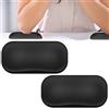 EBANKU 2 Pezzi Poggiamano per Unghie, EBANKU Cuscino per Unghie Gomitiere Scrivania Polso Bracciolo Cuscino Supporto Ergonomico Antiscivolo Poggiamani per Manicure per Unghie Acriliche Tech Office Gaming