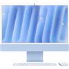 Apple Apple iMac with 4.5K Retina display - All-in-one M4 - RAM 24 GB - SSD 512 GB - Apple M4 10-core - Gigabit Ethernet, IEEE 802.11ax (Wi-Fi 6E), Bluetooth 5.3 - macOS Sequoia 15.0 -monitor: LED 24 4480 x 2520 (4.5K) - tastiera: italiana - blu MD2T4T/A