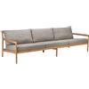 Ethnicraft - Divano da giardino a 3 posti Jack outdoor - Grigio - Tessuto in polipropilene - Designer Jacques Deneef