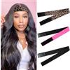 Dimeho 3 pezzi fascia elastica per parrucca regolabile grip Wig Grip antiscivolo senza cuciture per donne e uomini