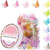 JASVERLIN Gradiente farfalla capelli clip, mini plastica 90s capelli clip artiglio per le donne ragazze, senza piega Toddler Y2K accessori Set 50pcs arcobaleno colore assortito