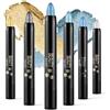 Boobeen 6PCS Crema Ombretto Stick Impermeabile Matita Ombretto Crayon Occhi Illuminante Stick Shimmer Ombretti Penna Creare Glitter Trucco Occhi, Facile da Usare