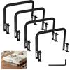 WMYYLX Staffa per materasso, supporto per materasso antiscivolo, stabilizzatore per pannelli da letto Tatami, facile da installare (4 pezzi)