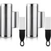 Kathfly 4 strumenti Guiro in acciaio inox per allenamento musicale latino a percussione con raschietti per esibizioni dal vivo (7,6 x 20,3 cm)