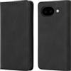 Vaitasy Business Custodia per Google Pixel 10A: Forte Funzione Magnetica Cover con Slot per Carte Elegante Monocolore Design per Ufficio e Viaggio - Nero