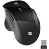 NEWWAY NM255 - Mouse Wireless 2.4GHz con Ricevitore USB Ergonomico - DPI 4000 - Silenziatore 95% di Riduzione del Rumore - 6 Pulsanti - per PC, Laptop, Mac e Linux (Nero)