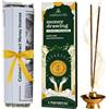 CALMVEDA Bastoncini incenso attirare denaro - per manifestare abbondanza (80 bastoncini) con Portachiavi in Cristallo di Avventurina | Aroma Speziato alla Cannella e Chiodi di Garofano