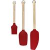KitchenAid Kitchen Craft - Set da forno in legno di betulla, 3 pezzi, include pennello per pasticceria, spatola per cucchiaio e spatola per mixer, KQR751OHE
