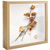 KQDRAVINE Colore Legno Grezzo Cornice 3D Profonda Portafoto 3D Cornice Cornici Ideale per Matrimoni Medaglie Foto e Ricordi Colore Bianco Regali di Famiglia (20 x 20 cm)