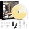 BUNACET Neon Strisica LED 8M 24V, Dimmerabile Impermeabile IP67 Nastri LED 3000K-6500K Bianco Caldo a Freddo con Telecomando RF, Alimentatore, Luci LED Silicone per Casa Camera Cucina Decorazioni